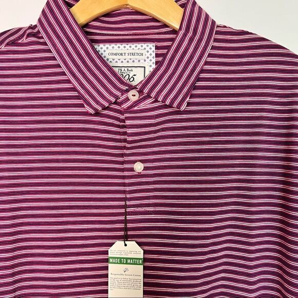 Nwt Jos A. Bank - Polo - Magenta ; XXL Tailored Fit. Cotton - Picture 7 of 13